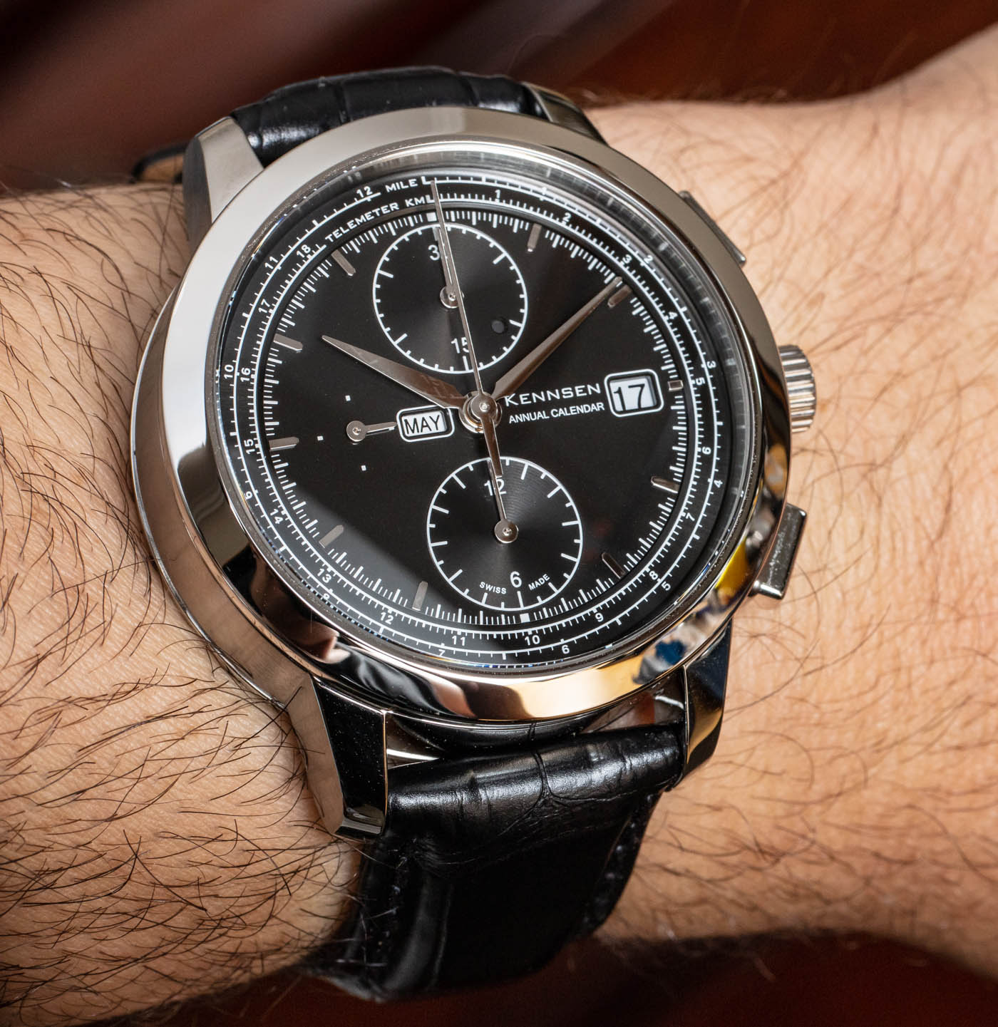 Kennsen Annual Calendar Chronograph Watch Review Wrist Time Reviews 