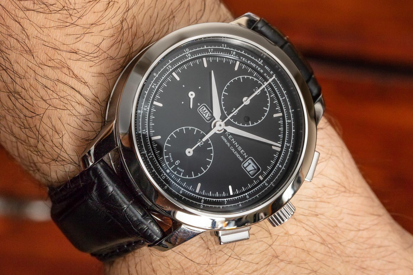 Kennsen Annual Calendar Chronograph Watch Review Wrist Time Reviews 