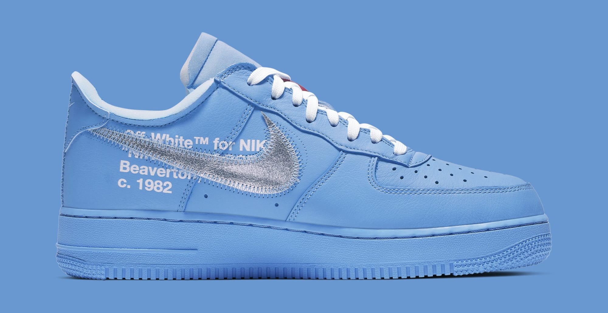 Off-White x Nike Air Force 1 Low 'MCA Chicago' CI1173-400 (Medial)