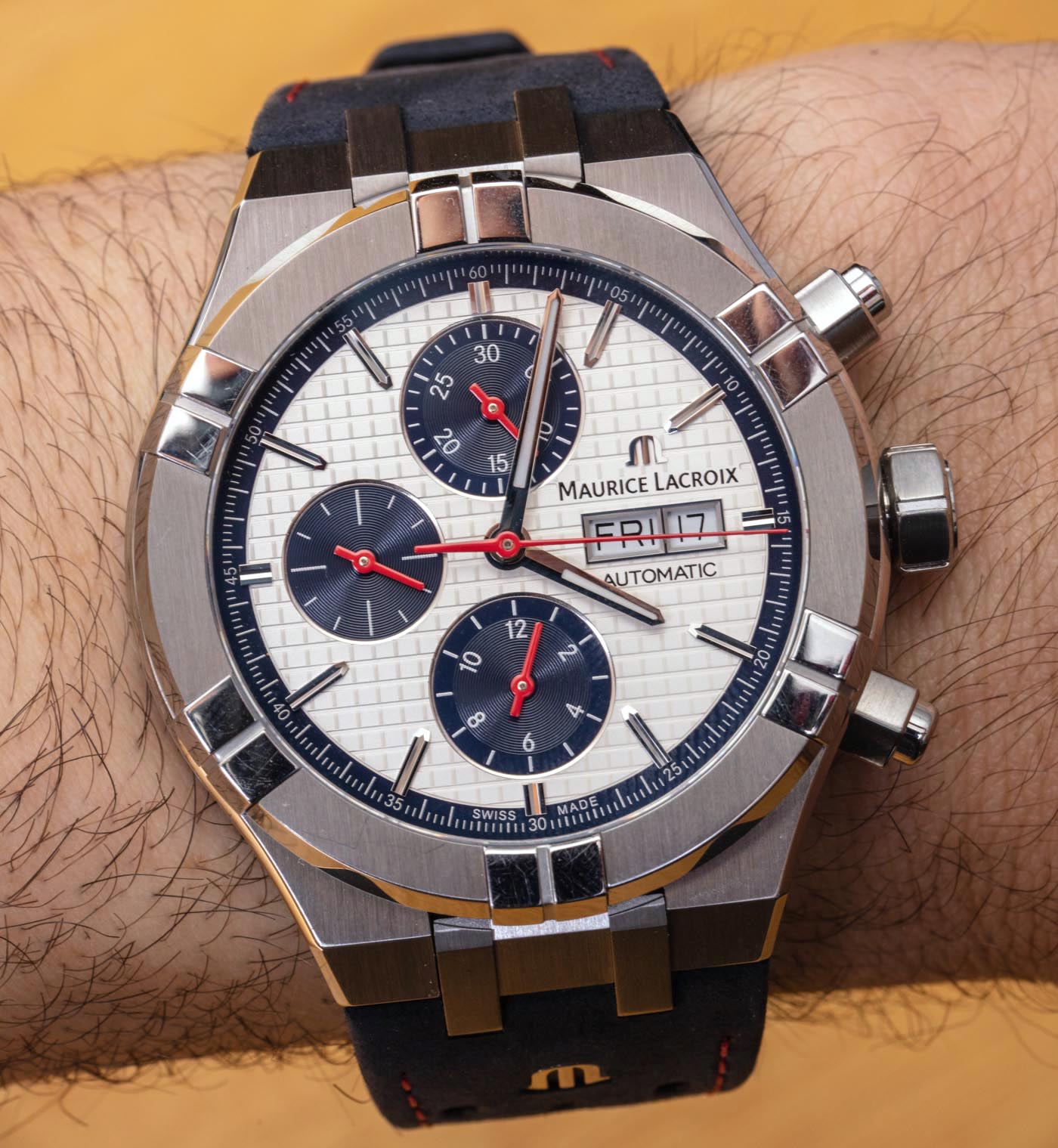 Maurice Lacroix Aikon Automatic Chronograph 44mm Limited-Edition USA Watch Review Wrist Time Reviews 