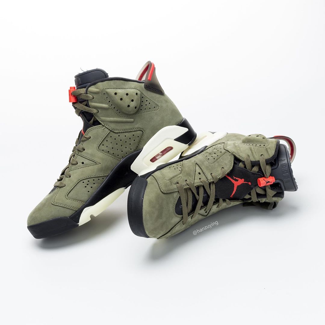 Travis Scott Air Jordan 6 Release date CN1084-200 Medial