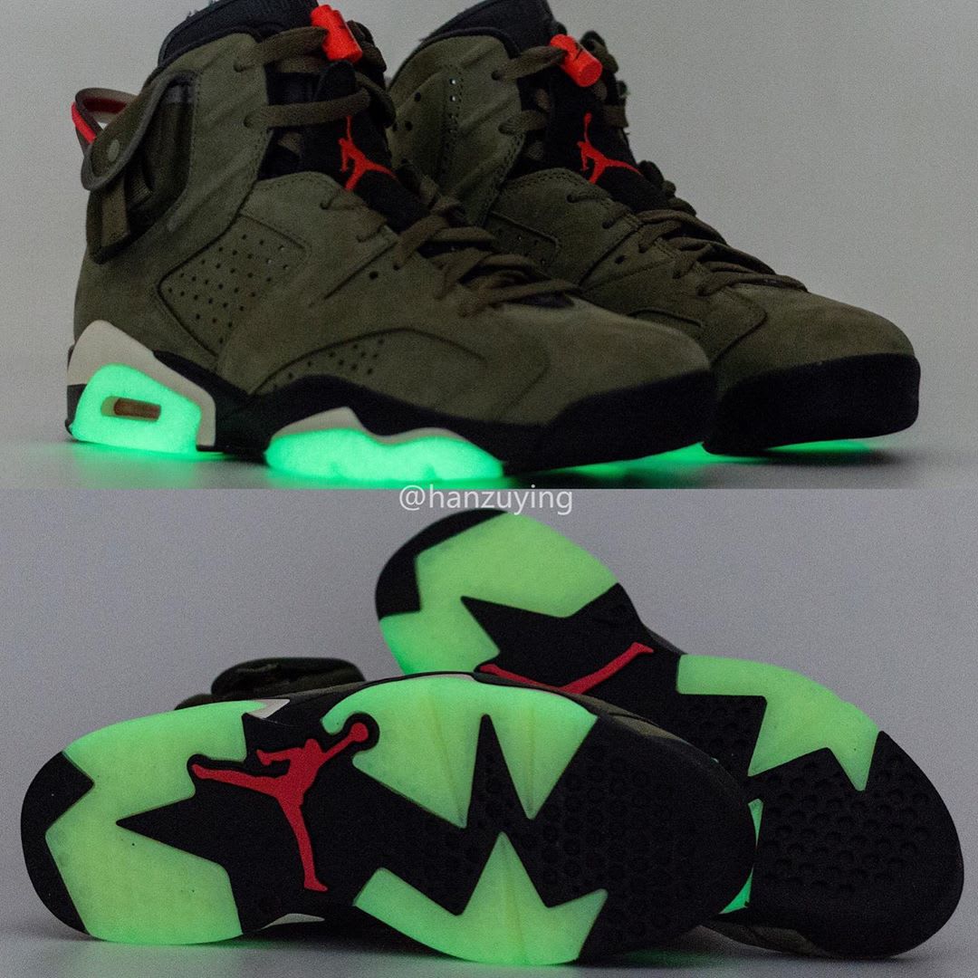 Travis Scott Air Jordan 6 Release date CN1084-200 Glow in the Dark