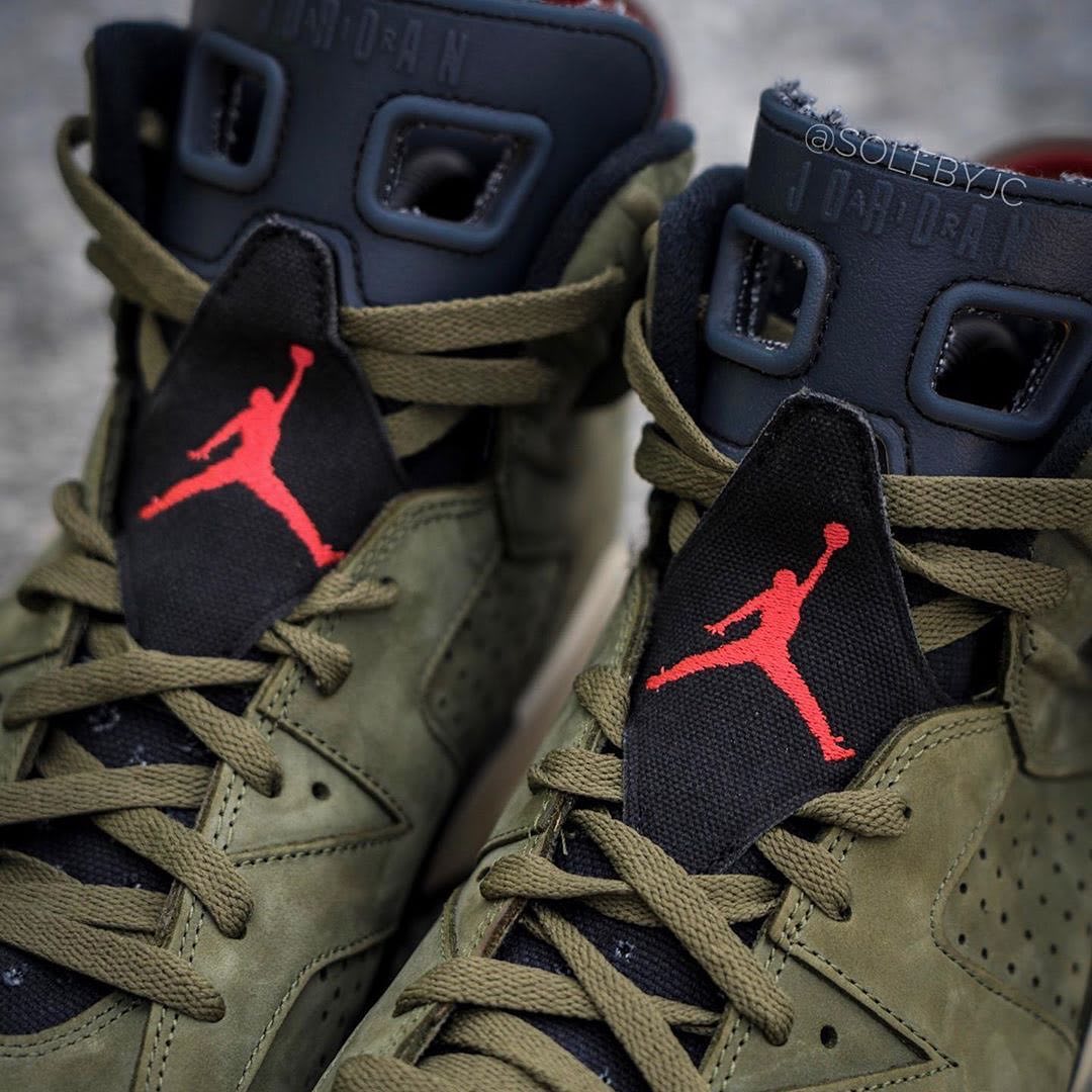 Travis Scott x Air Jordan 6 Release Date Laces