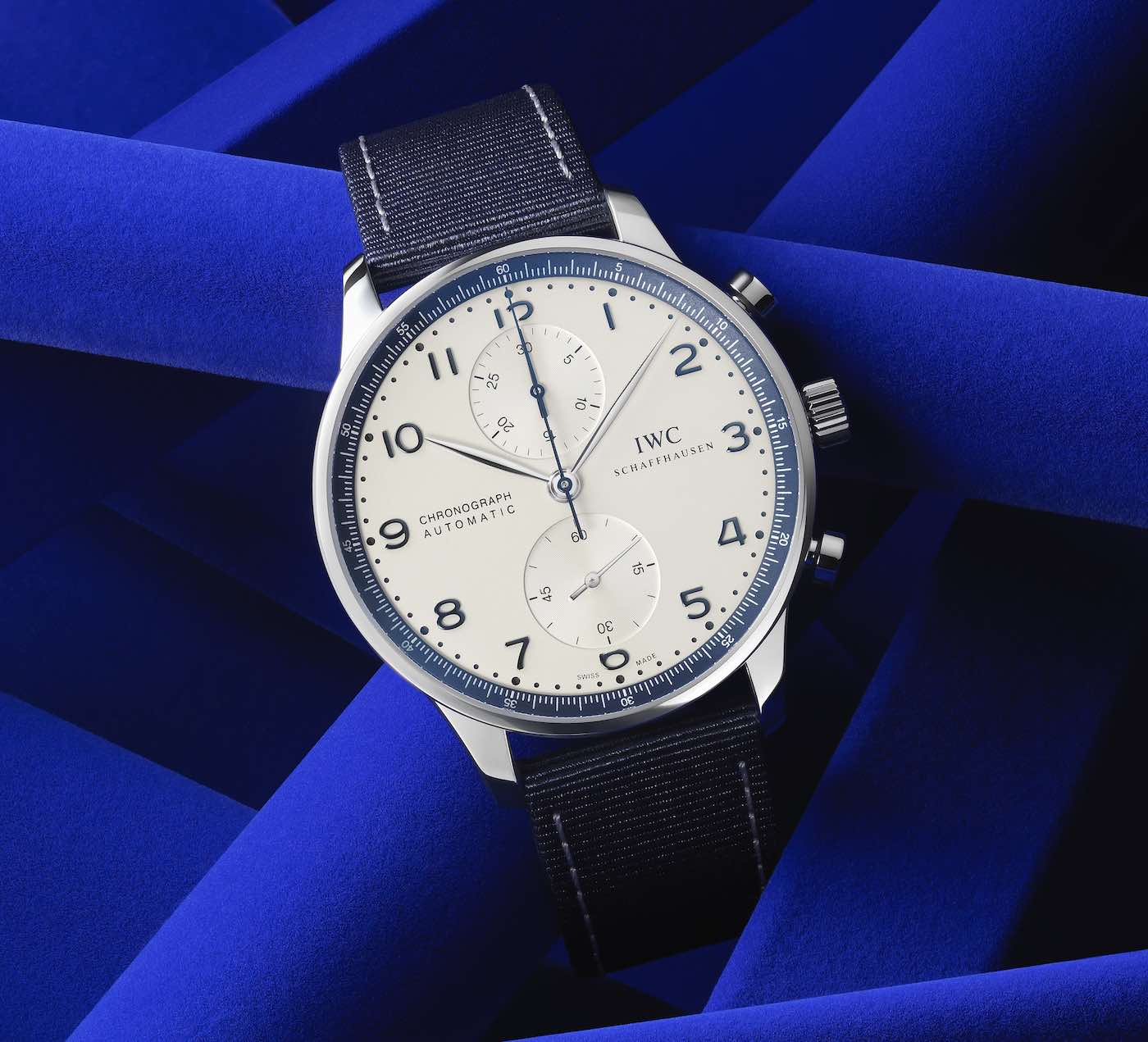 IWC Schaffhausen Portugieser Chronograph Watch Joins Bucherer Blue Series Watch Releases 