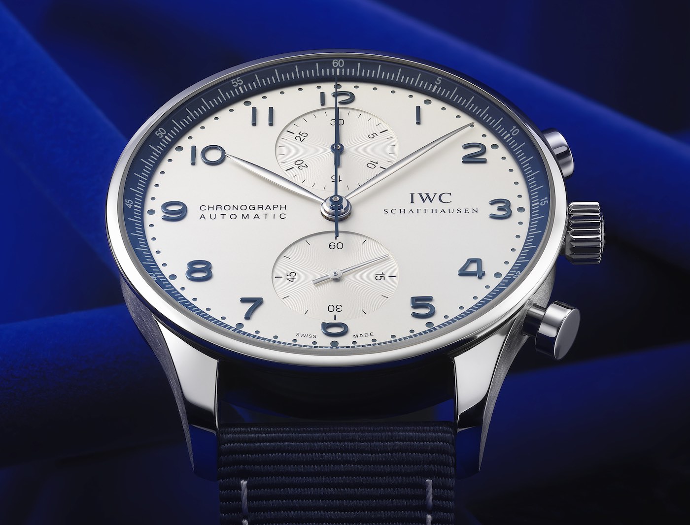 IWC Schaffhausen Portugieser Chronograph Watch Joins Bucherer Blue Series Watch Releases 