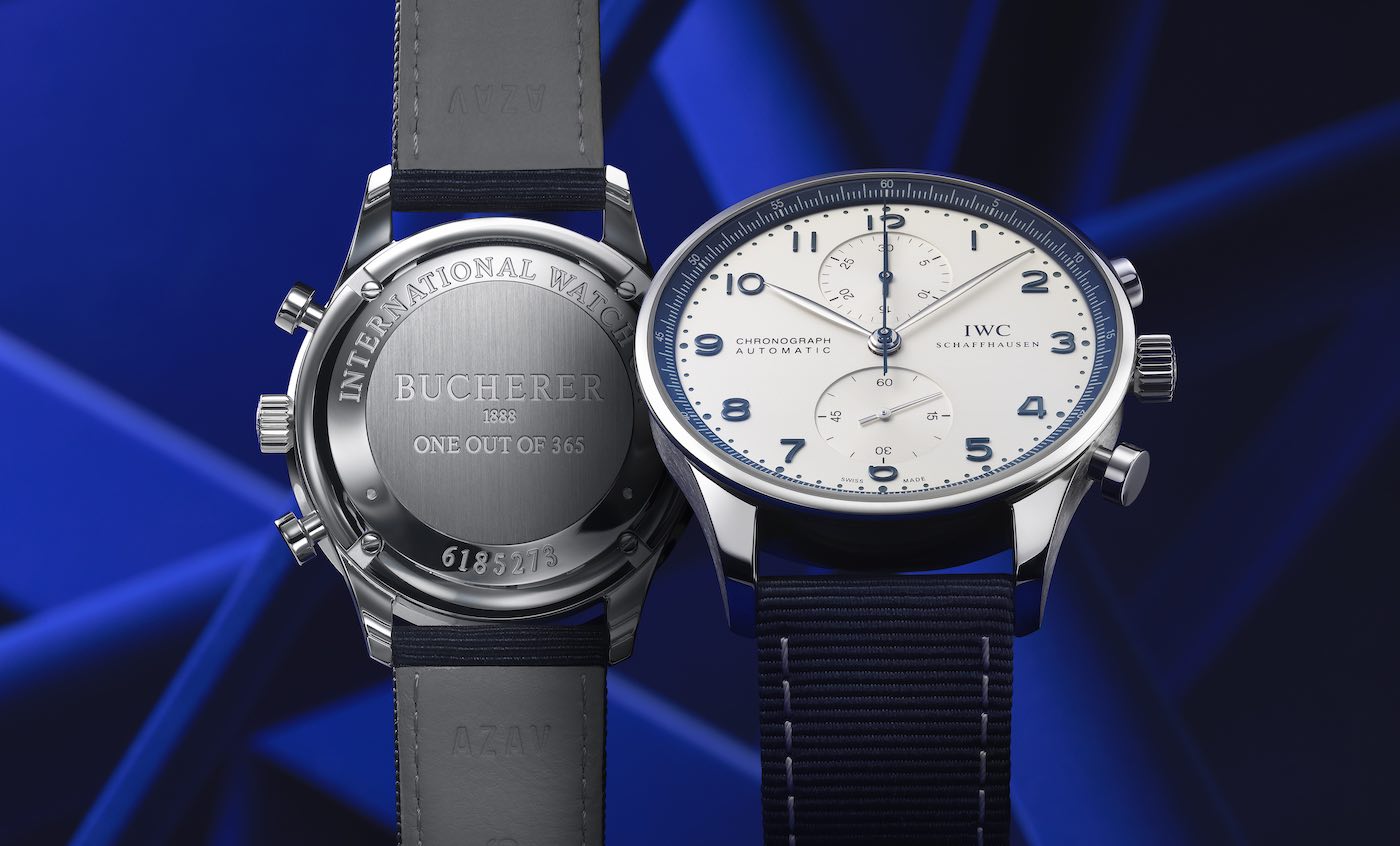 IWC Schaffhausen Portugieser Chronograph Watch Joins Bucherer Blue Series Watch Releases 