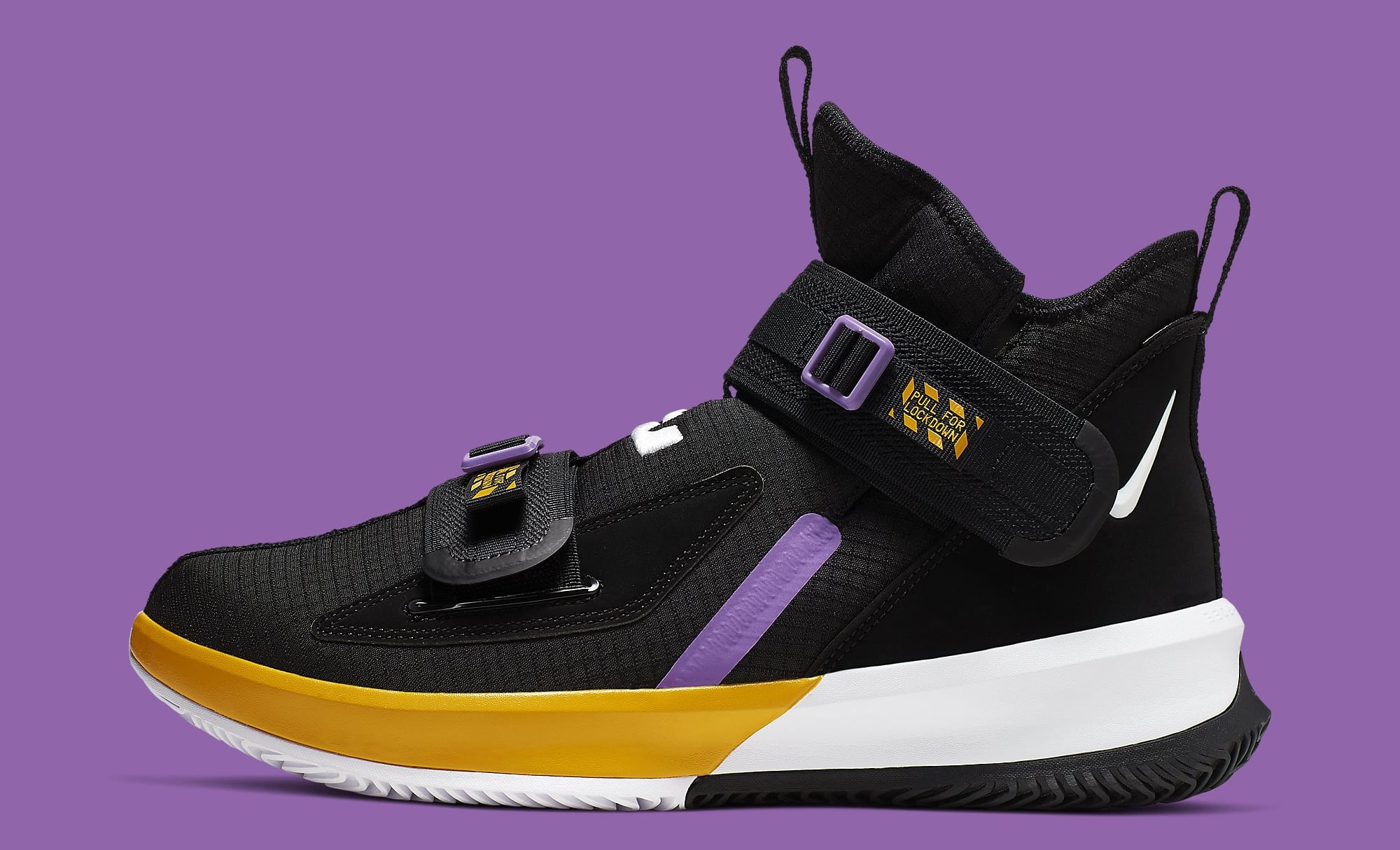 Nike LeBron Soldier 13 Lakers Release Date AR4228-004 Profile