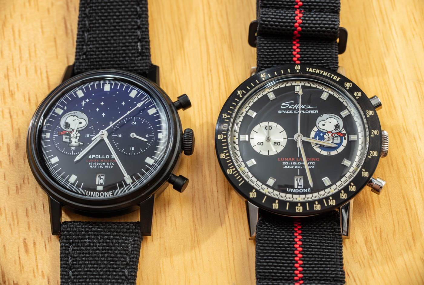 Undone X Peanuts Space Program Lunar Mission Watches Hands-On Hands-On 