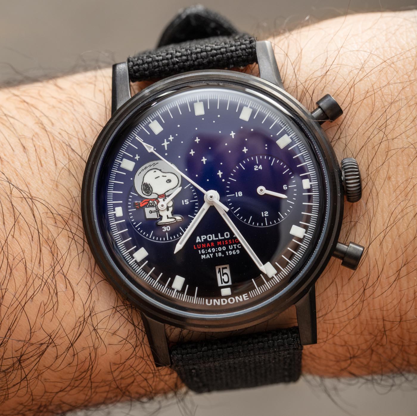 Undone X Peanuts Space Program Lunar Mission Watches Hands-On Hands-On 