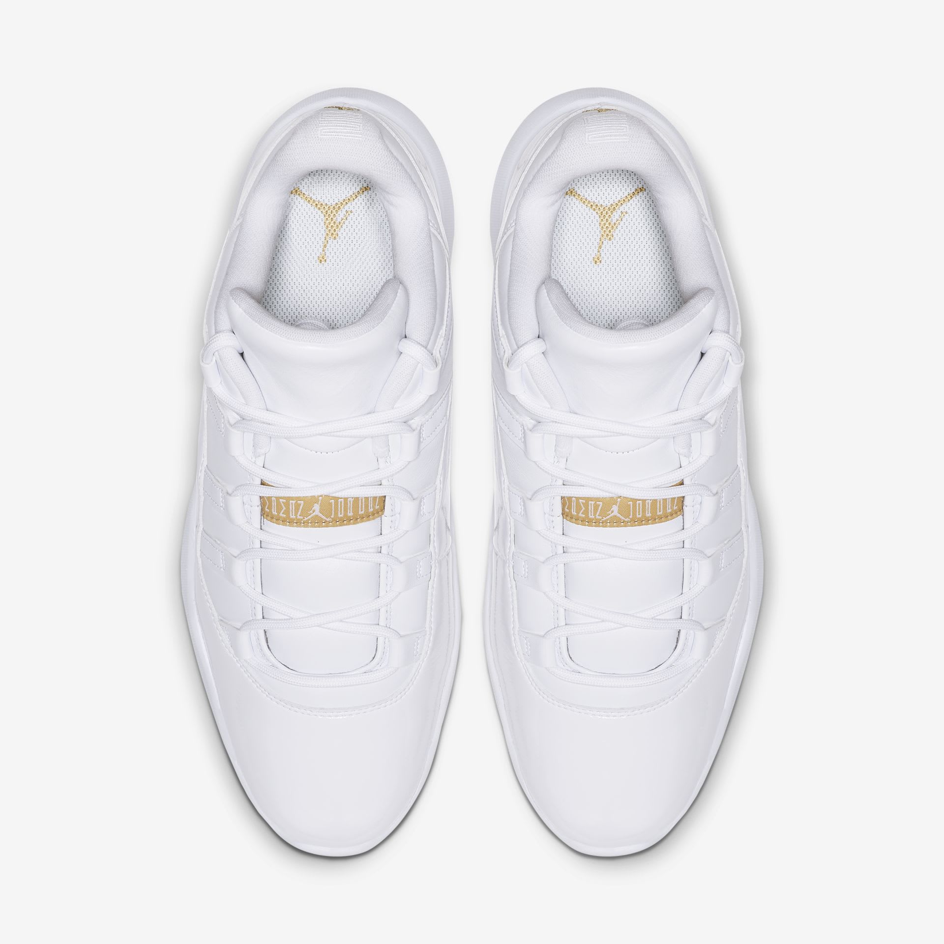 Air Jordan 11 Low Golf 'White/Metallic Gold' (Top)