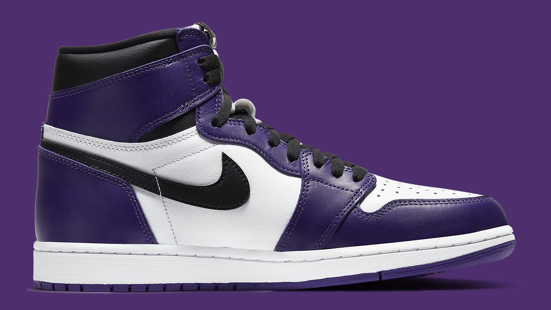 Air Jordan 1 Court Purple Release Date 555088-500 Medial