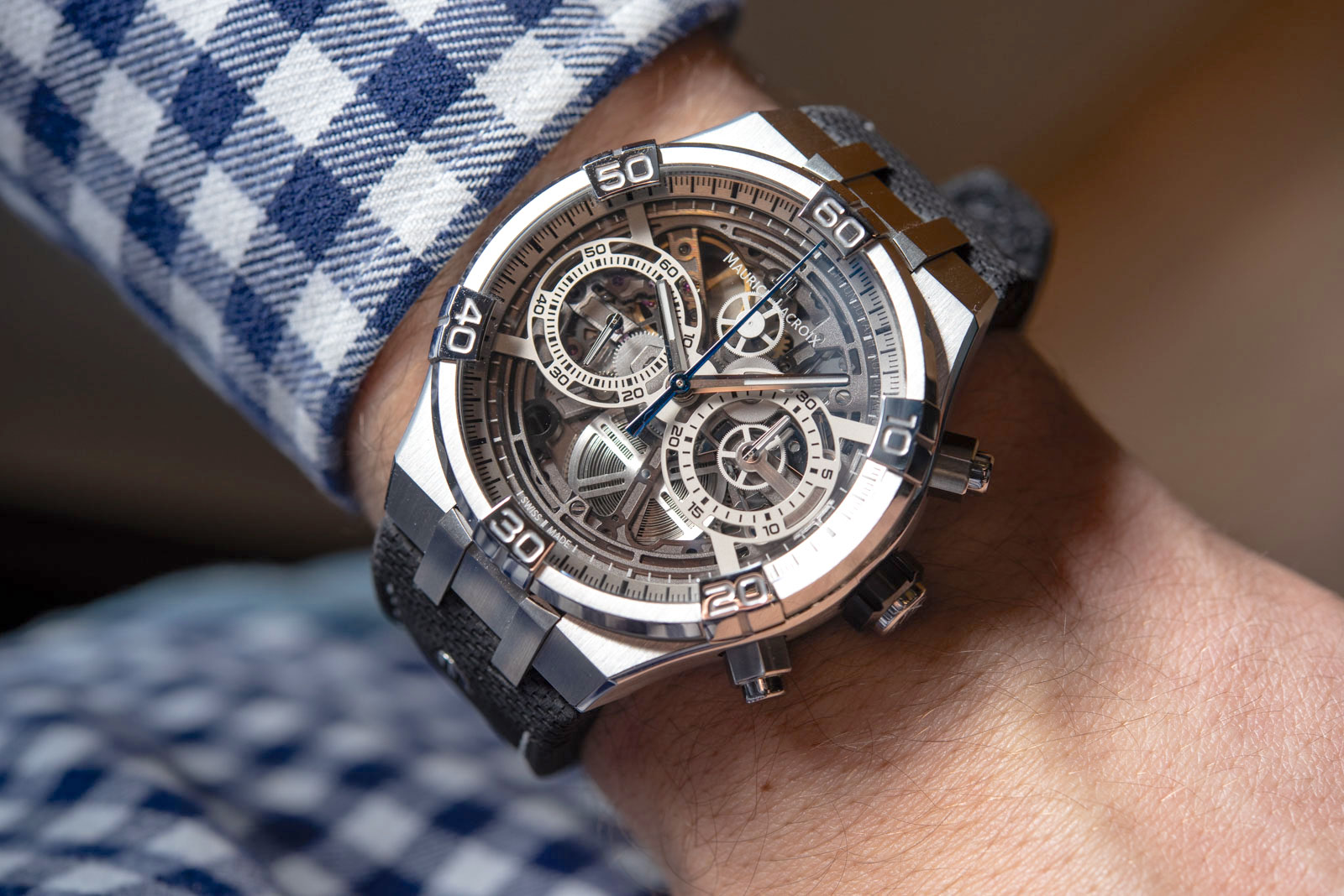 Hands-On: Maurice Lacroix Aikon Chronograph Skeleton Watch Hands-On 