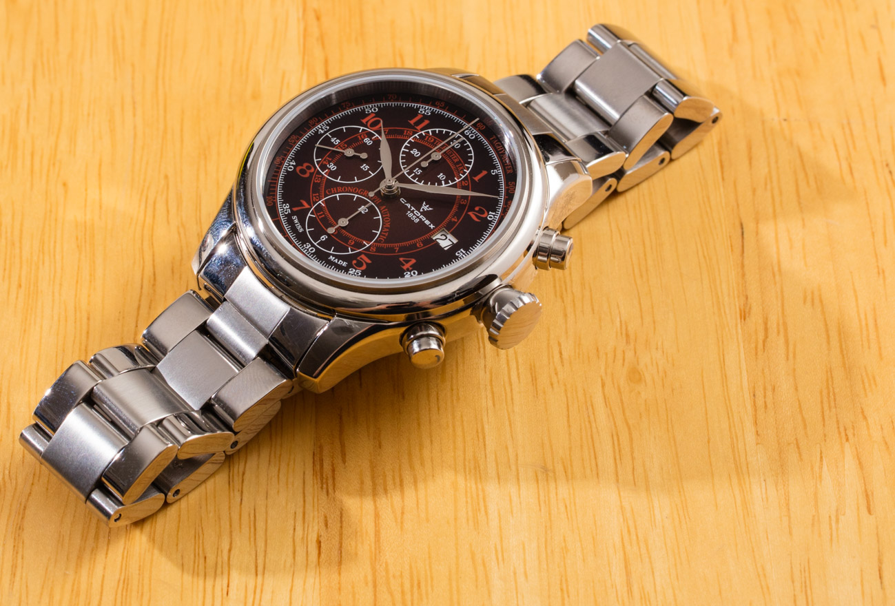 Catorex Krono Classic 42 Smoked Red Dial Watch Review Reviews 