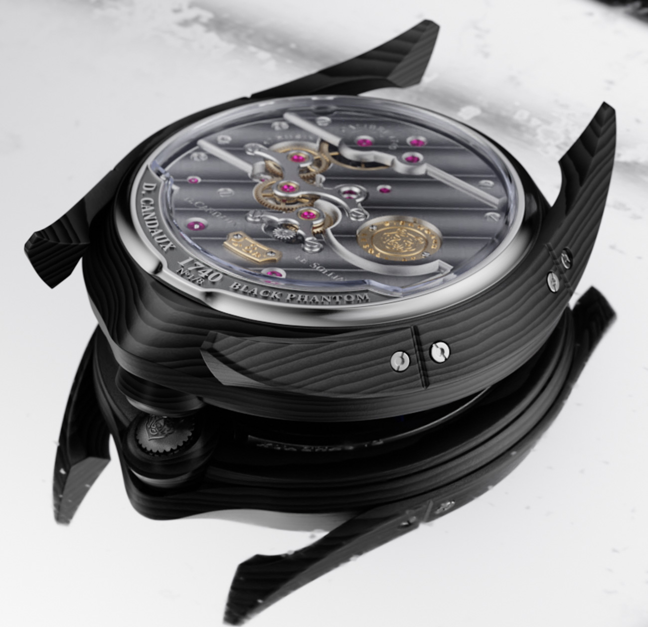 D. Candaux DC6 Black Phantom Carbon Watch Watch Releases 