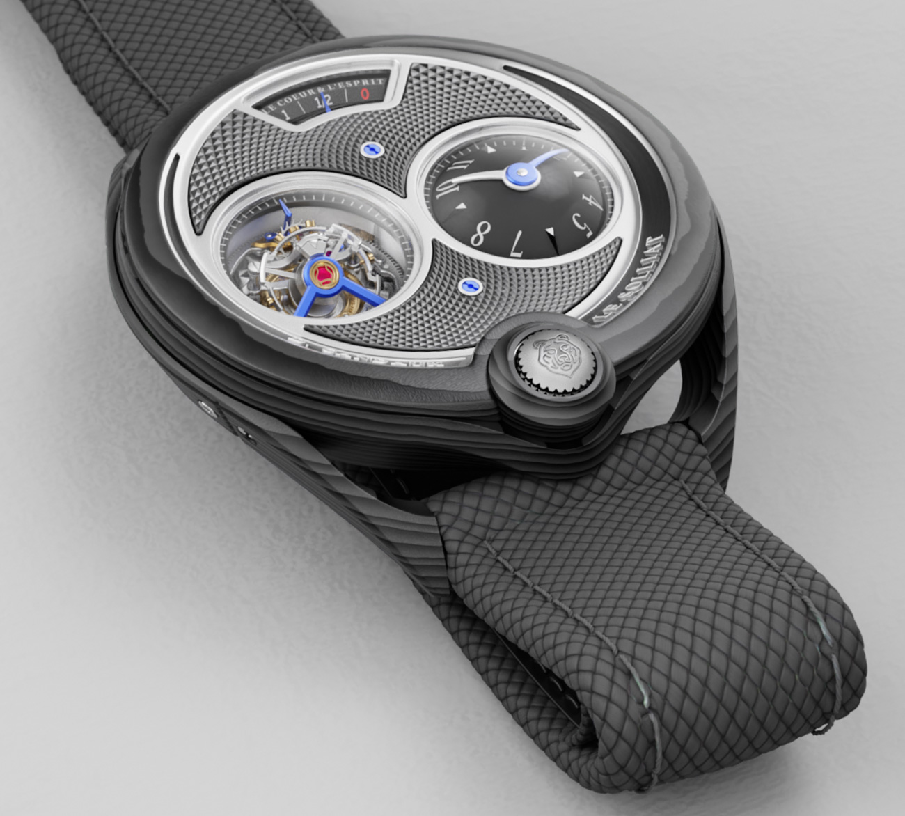 D. Candaux DC6 Black Phantom Carbon Watch Watch Releases 