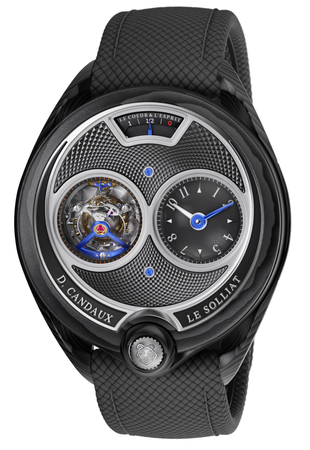 D. Candaux DC6 Black Phantom Carbon Watch Watch Releases 