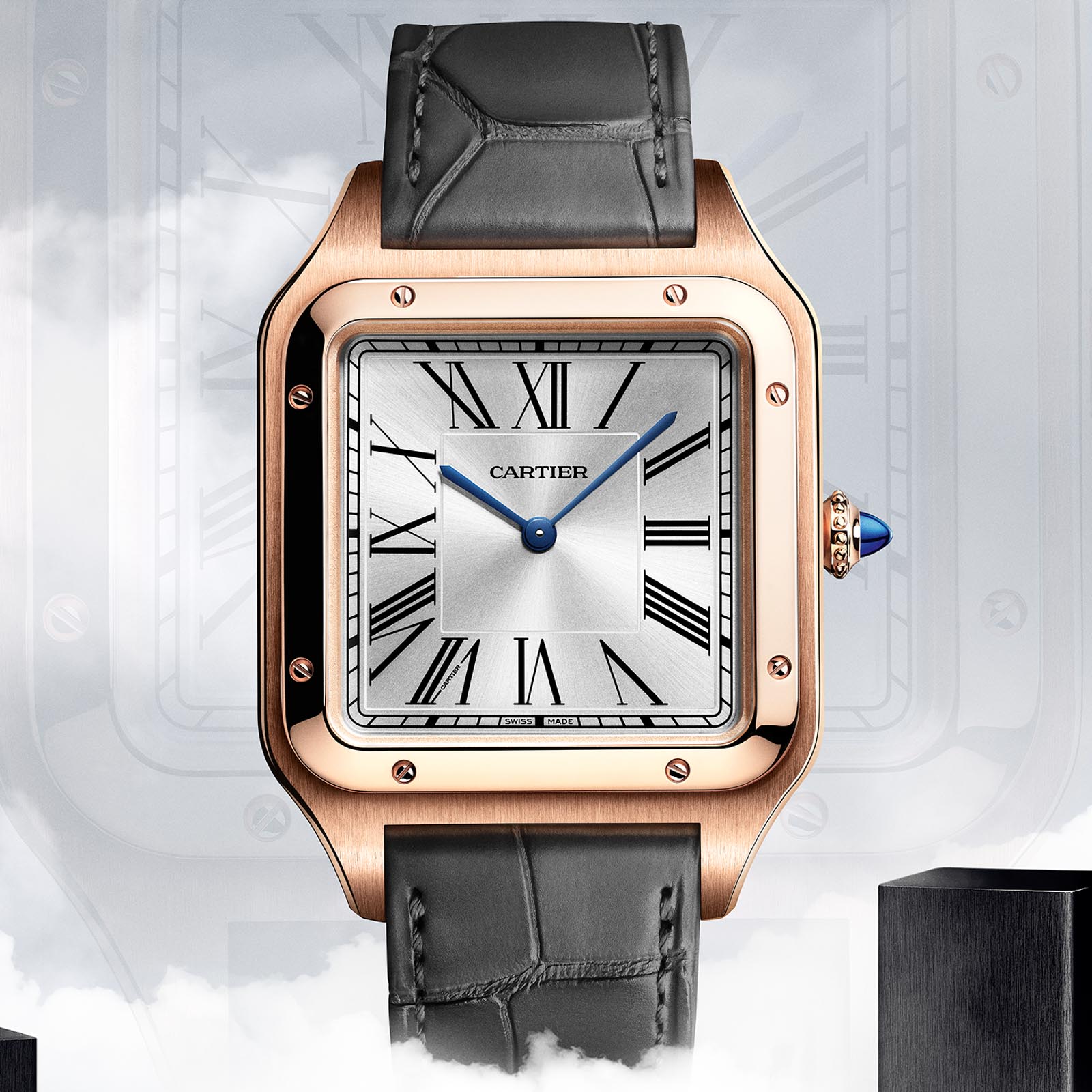 Cartier Santos-Dumont XL Hand-Wind Watches For 2020 Now Also In Steel Watch Releases 