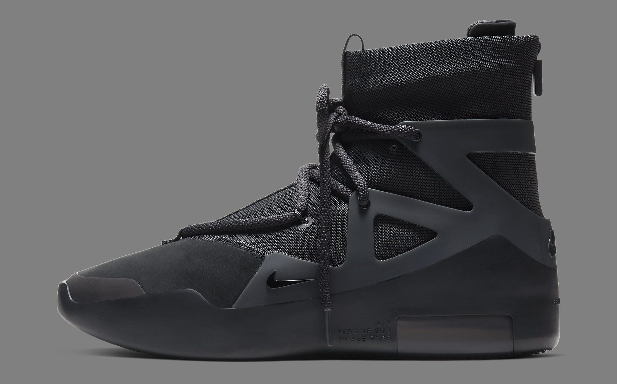 Nike Air Fear of God 1 'Triple Black' AR4237-005 Lateral