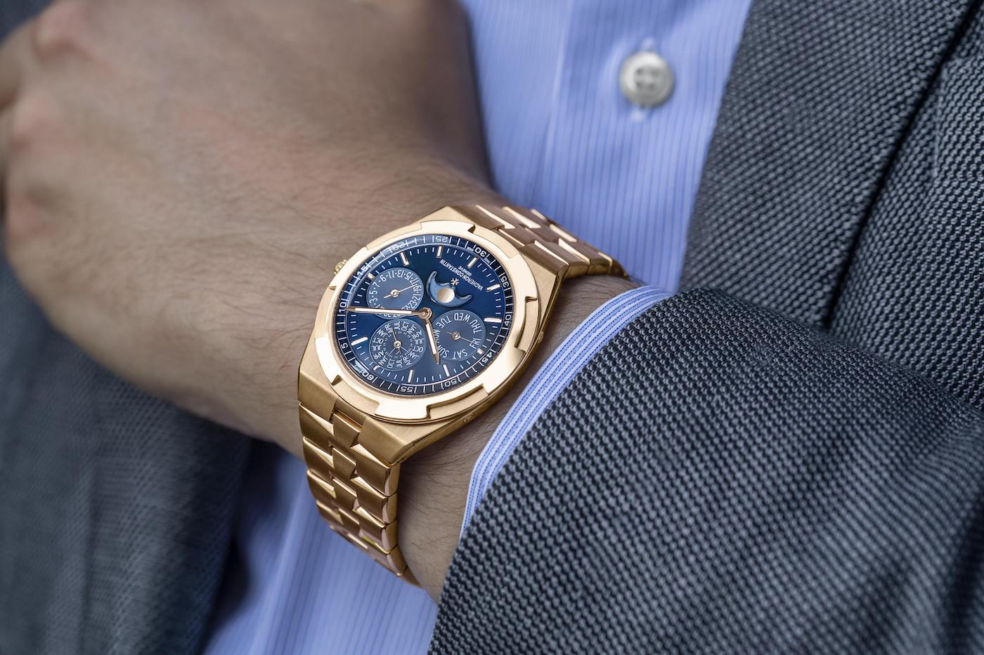 Vacheron Constantin Overseas Perpetual Ultra-Thin Openworked & Blue Dial Pink Gold Watches Watch Releases 