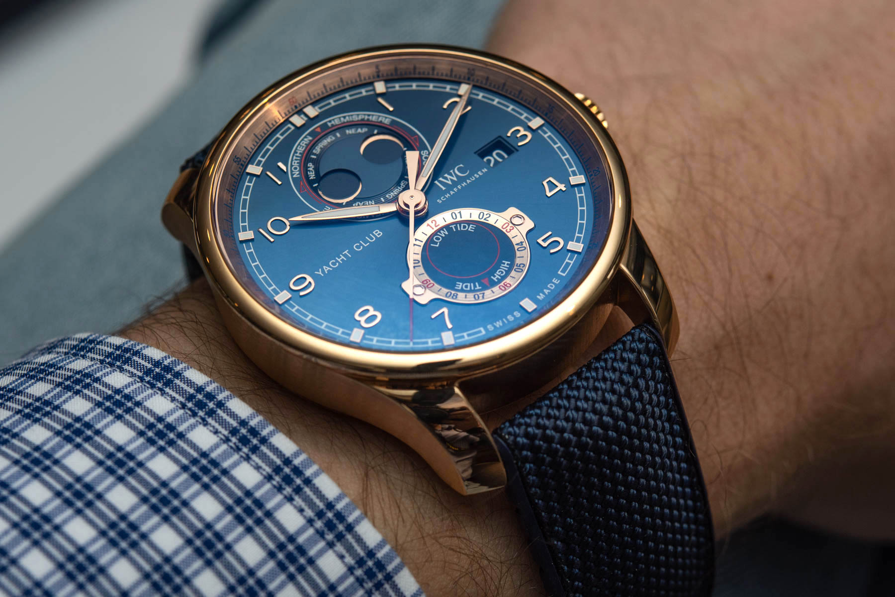 Hands-On Debut: IWC Portugieser Yacht Club With New Moon & Tide Complication Hands-On 