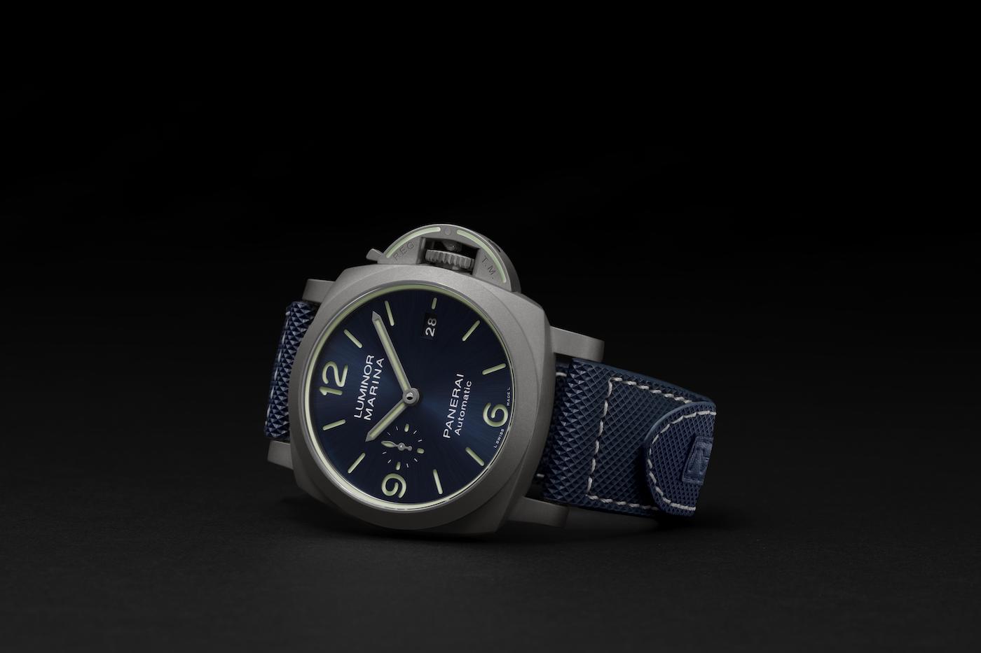 70 Years Of Luminor: Panerai Releases Luminor Marina Watches In Titanium, Carbotech, & New Fibratech With 70-Year Warranty Watch Releases 