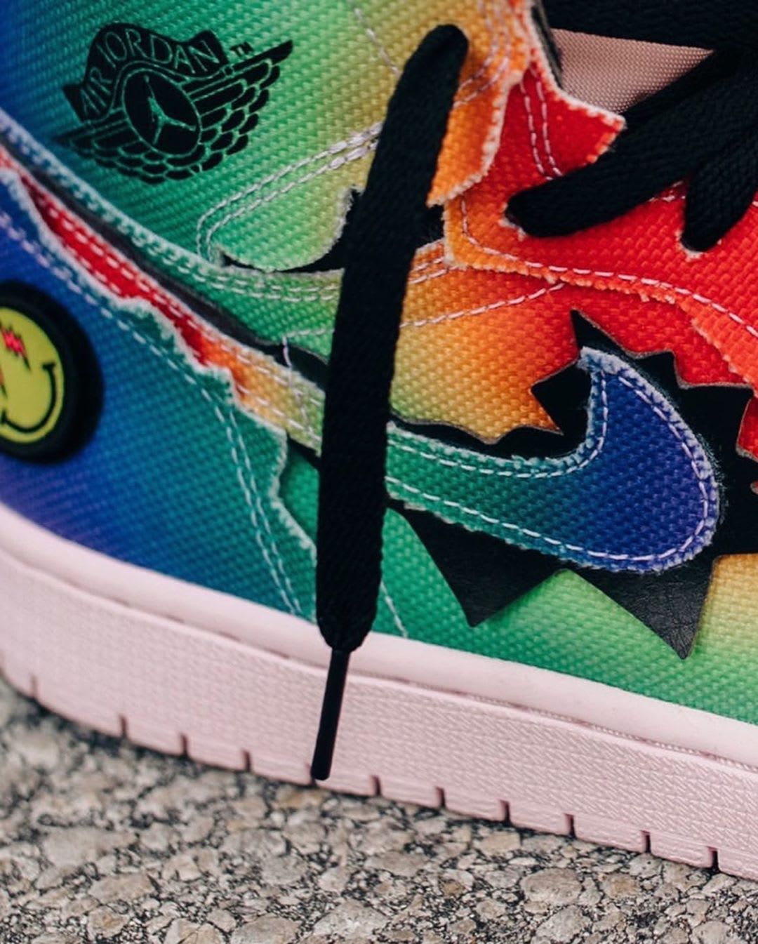 J Balvin Air Jordan 1 Heel Side