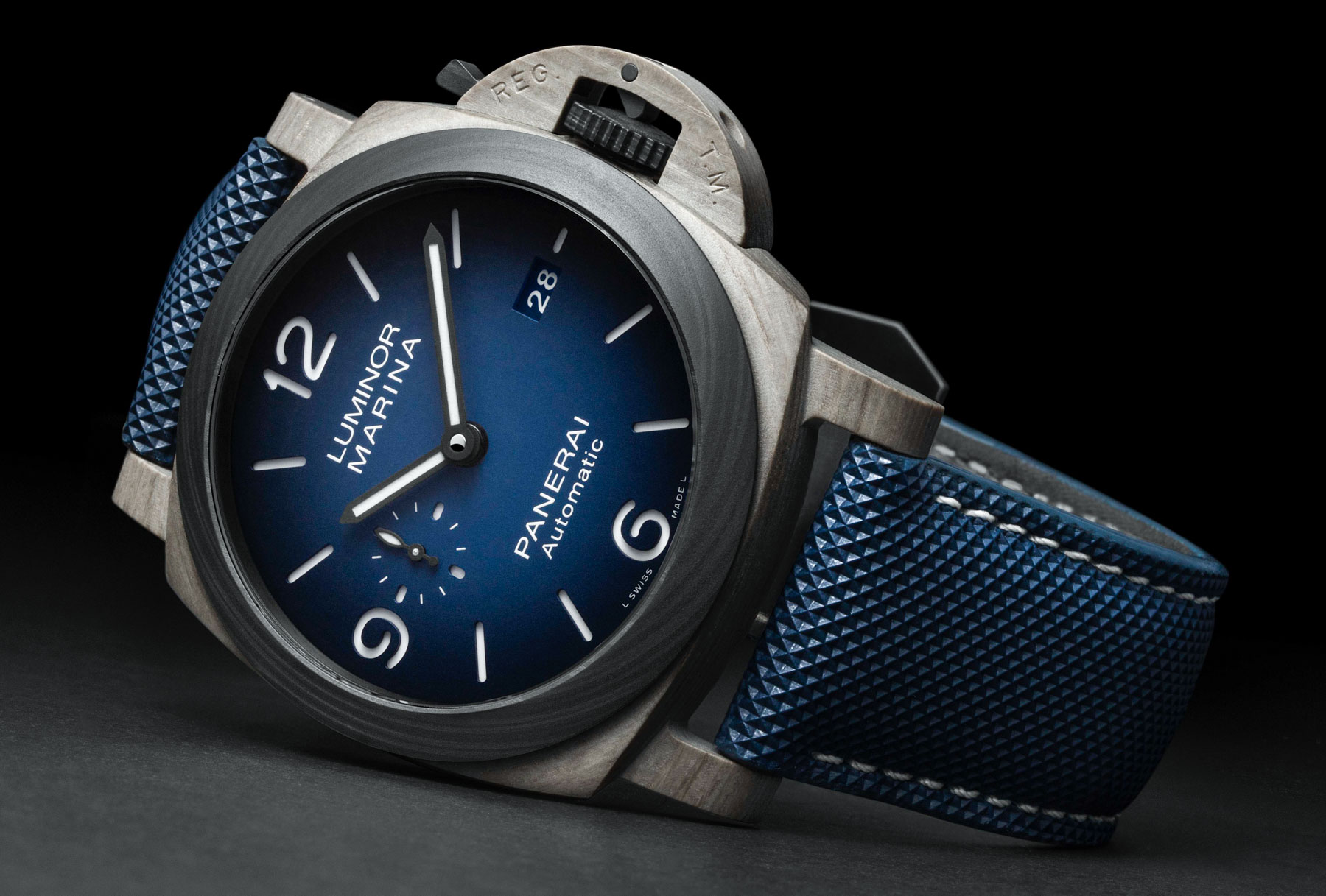 First Look: Panerai Luminor Marina Fibratech 44 PAM01663 Debuts New Fiber Material Watch Releases 