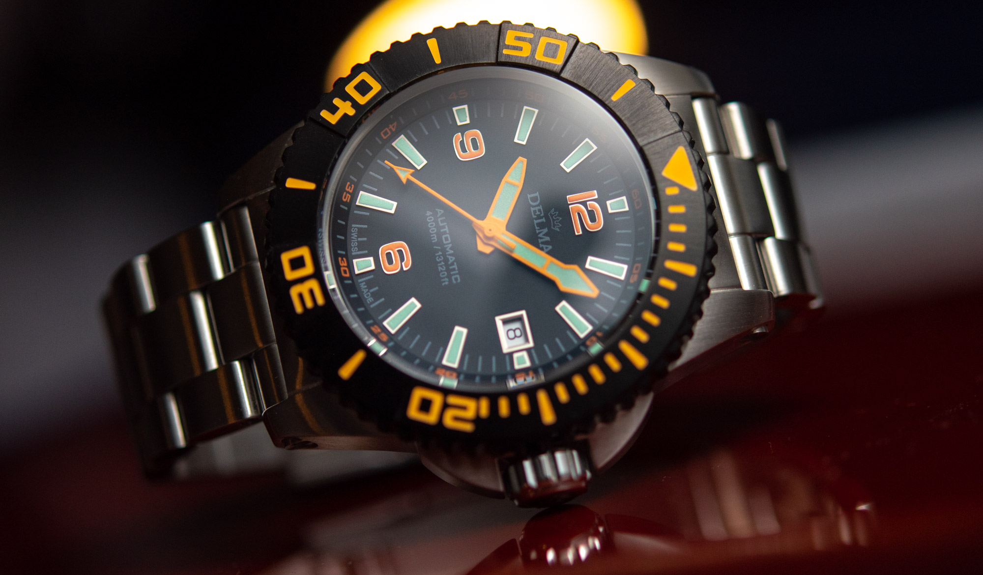 Delma Blue Shark III 4,000-Meter Dive Watch Review Wrist Time Reviews 