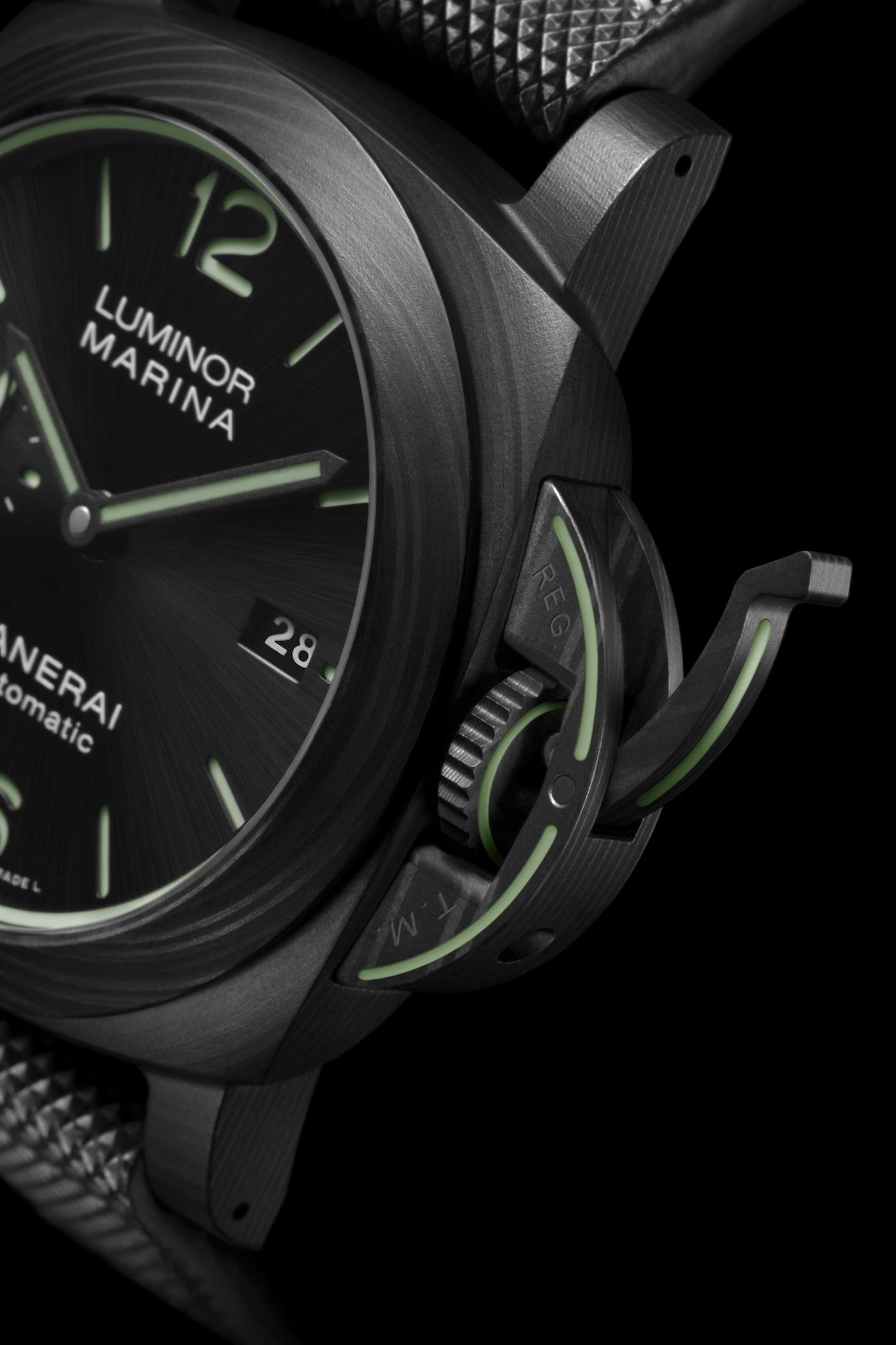 70 Years Of Luminor: Panerai Releases Luminor Marina Watches In Titanium, Carbotech, & New Fibratech With 70-Year Warranty Watch Releases 