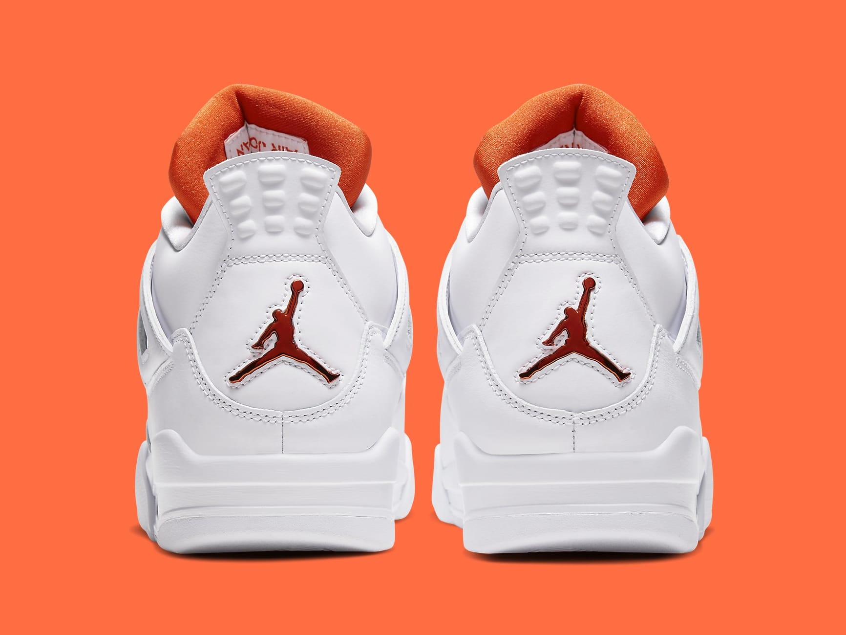 Air Jordan 4 Metallic Orange Release Date CT8527-118 Heel