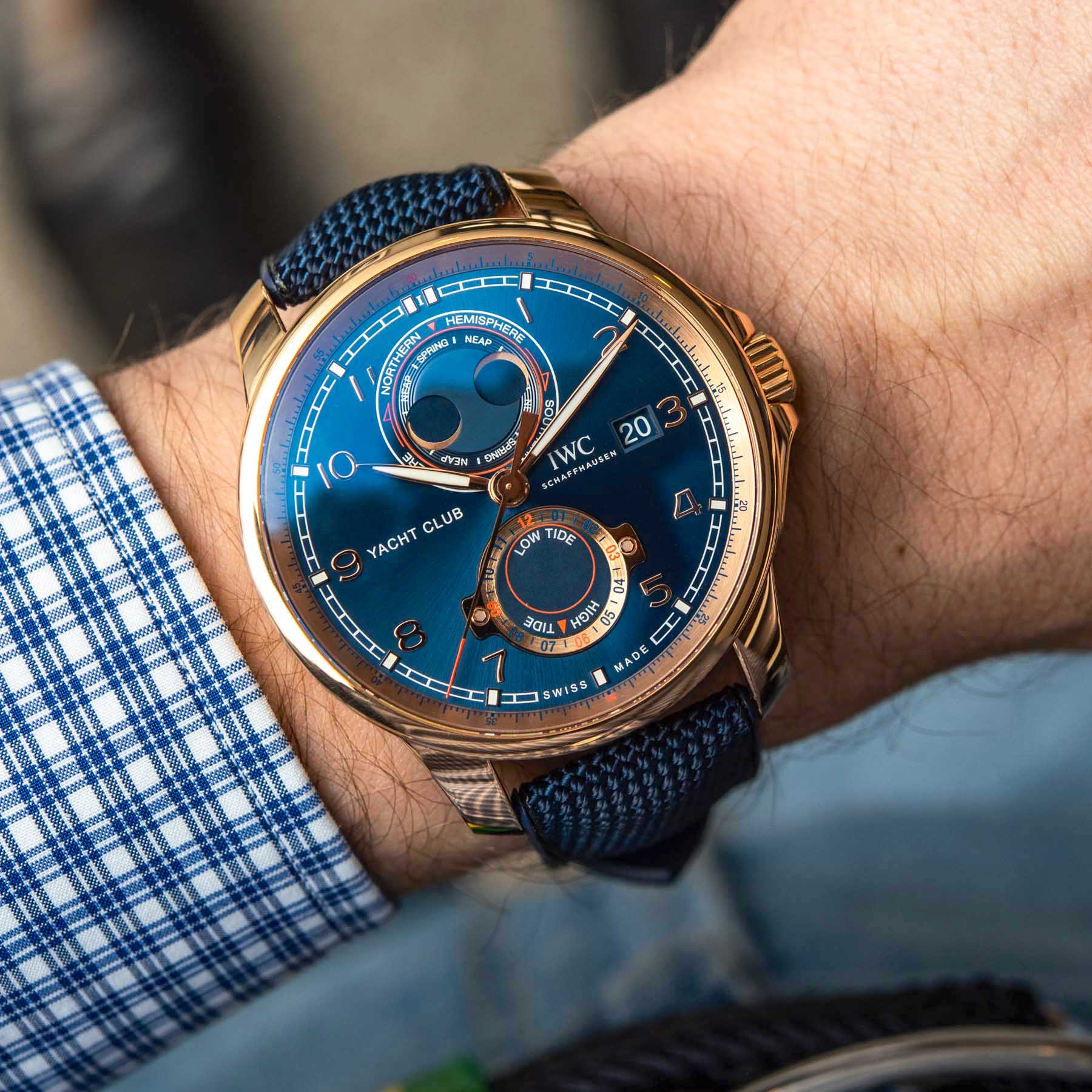 Hands-On Debut: IWC Portugieser Yacht Club With New Moon & Tide Complication Hands-On 