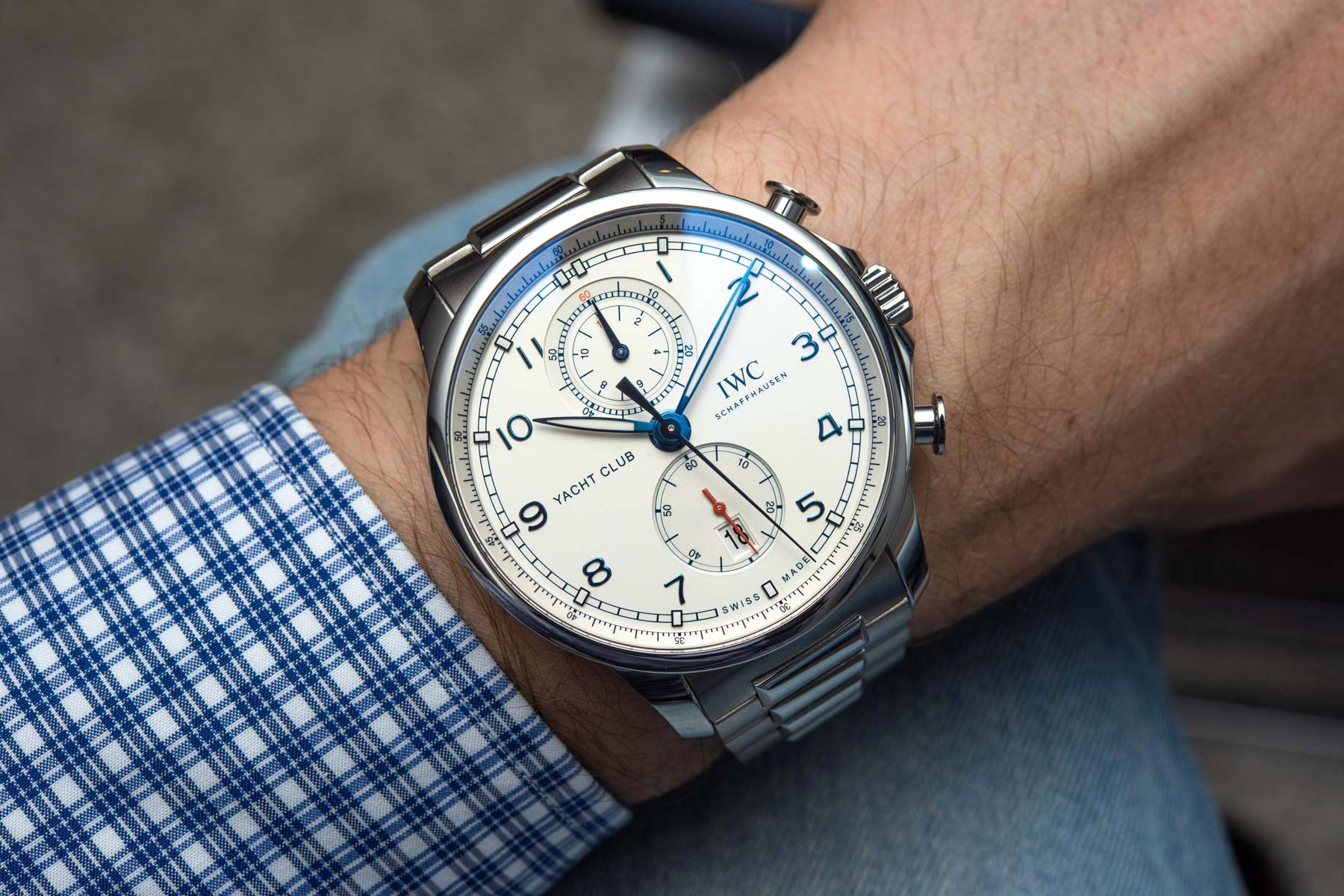 Hands-On Debut: IWC Portugieser Yacht Club Chronograph Collection Redesigned For 2020 Hands-On 