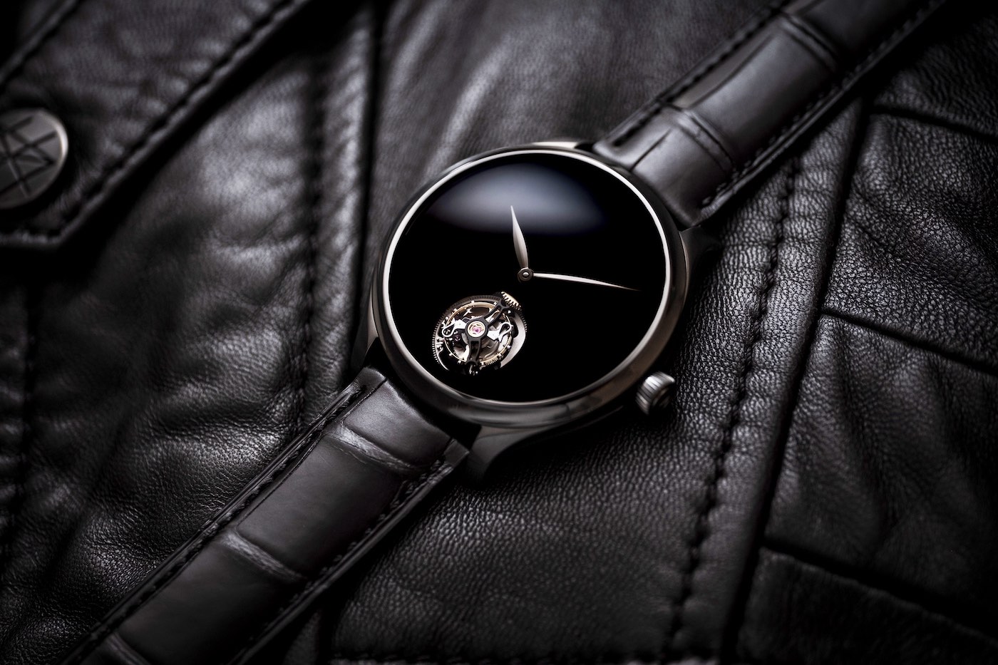 H. Moser & Cie Brings April Fools Joke To Life With Three New Vantablack Watches With Blackened Hands Watch Releases 