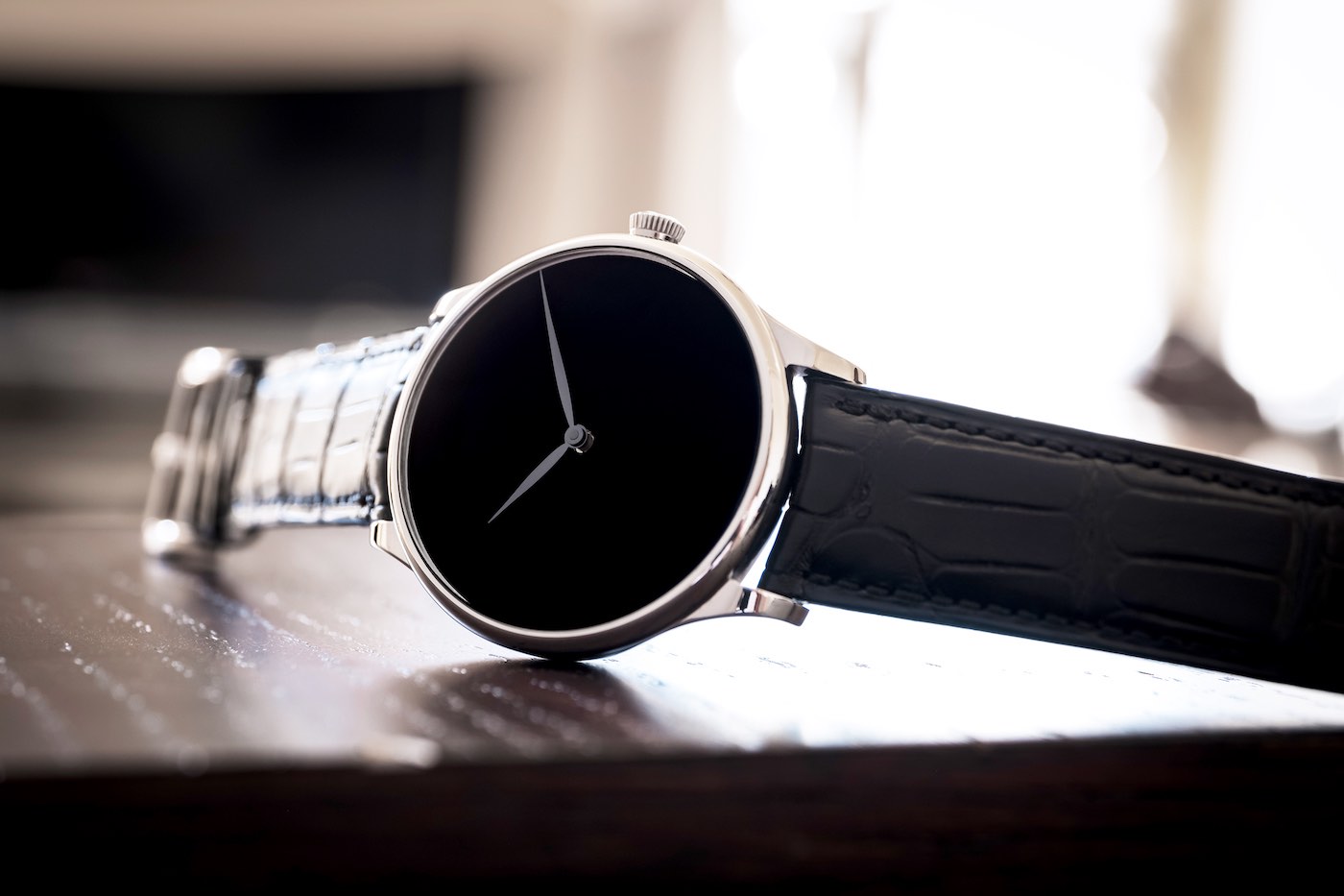 H. Moser & Cie Brings April Fools Joke To Life With Three New Vantablack Watches With Blackened Hands Watch Releases 