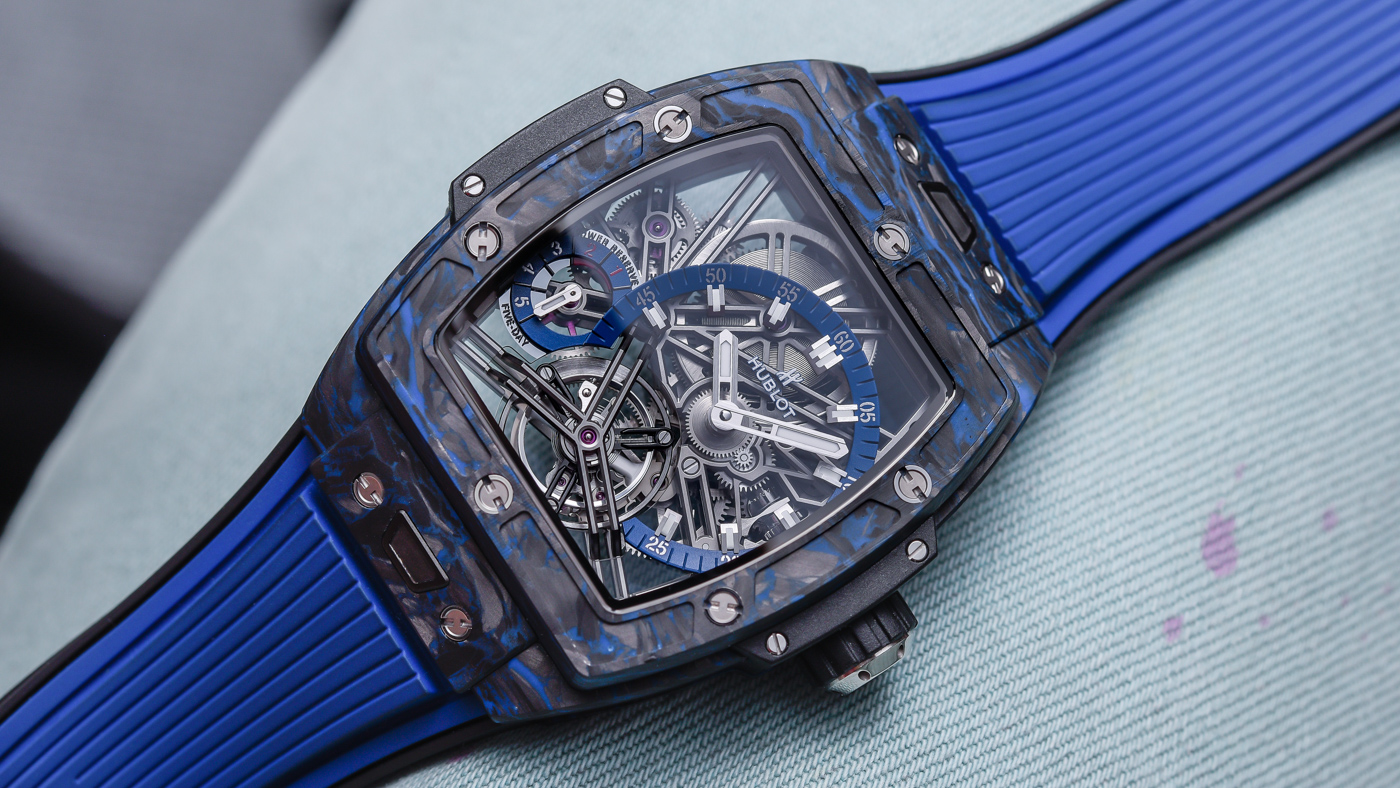 Hands-On: Hublot Spirit Of Big Bang Tourbillon Carbon Black & Blue Watches Hands-On 