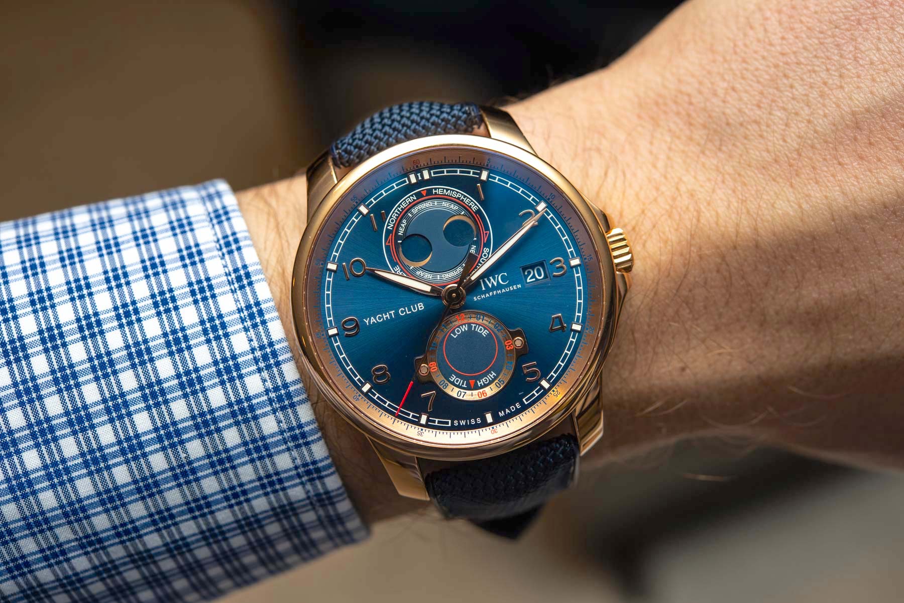 Hands-On Debut: IWC Portugieser Yacht Club With New Moon & Tide Complication Hands-On 