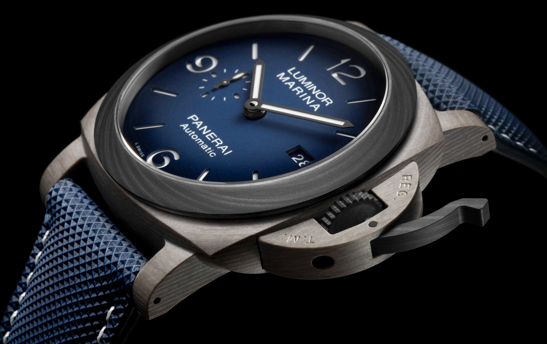 First Look: Panerai Luminor Marina Fibratech 44 PAM01663 Debuts New Fiber Material Watch Releases 