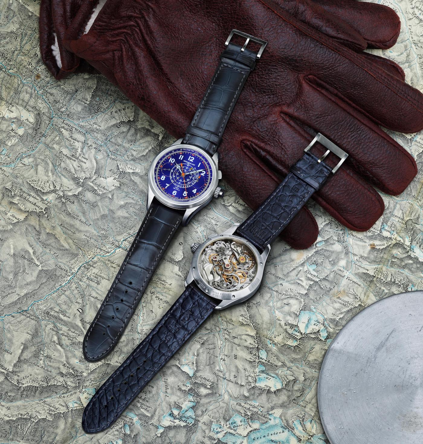 Montblanc 1858 Split-Second Chronograph Limited-Edition Blue Watch Watch Releases 