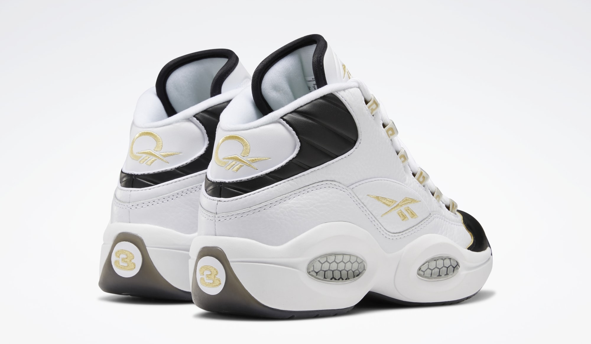 Reebok Question Mid 'Respect My Shine' EF7599 Heel