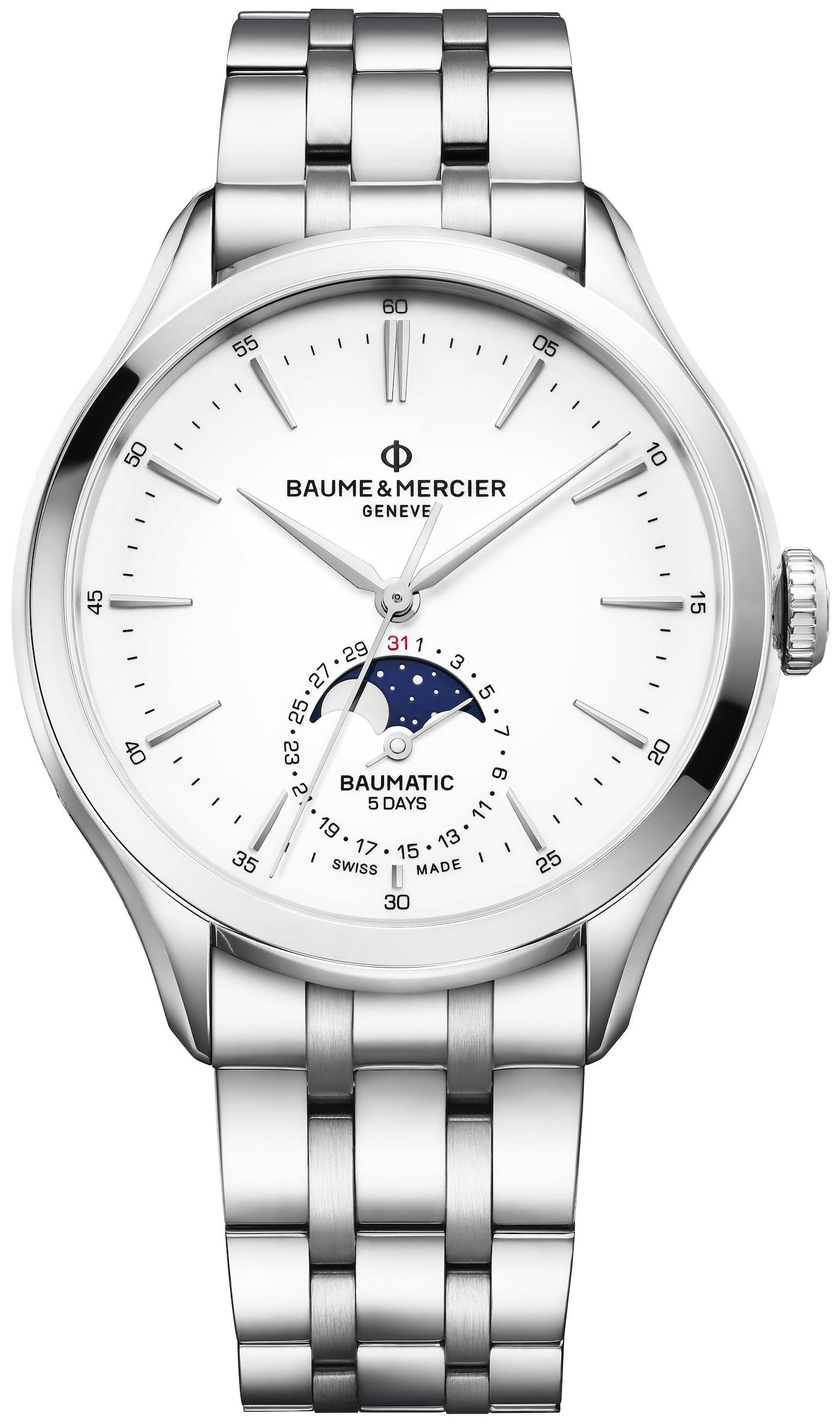 Design & Value: New Baume & Mercier In-House Baumatic Clifton Moon Phase Watches For 2020 Watch Releases 