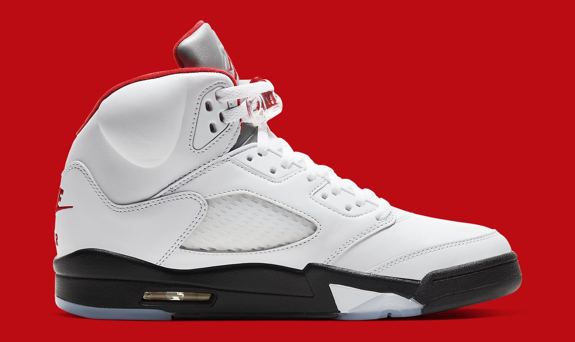 Air Jordan 5 V Retro 'Fire Red' DA1911-102 Medial