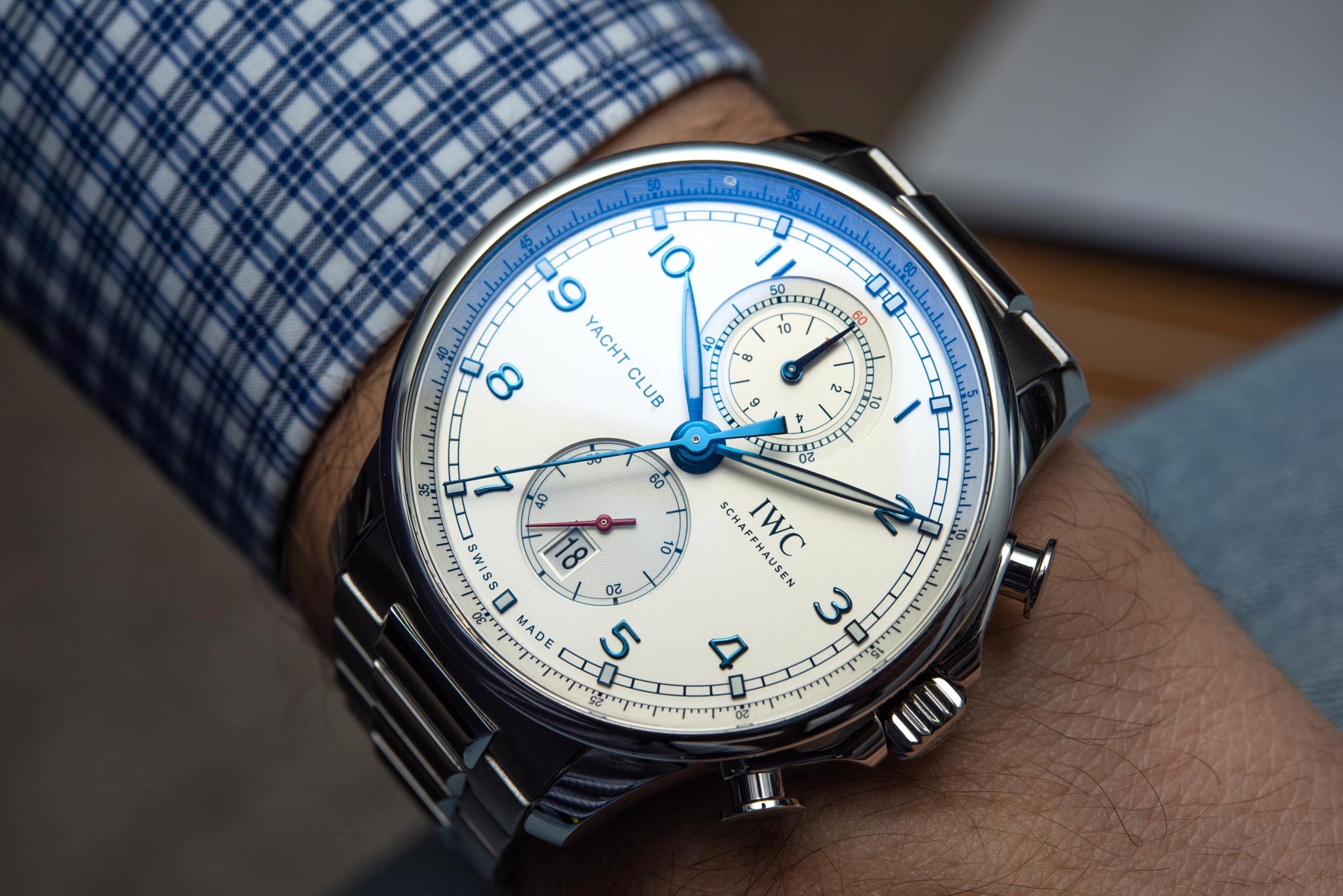 Hands-On Debut: IWC Portugieser Yacht Club Chronograph Collection Redesigned For 2020 Hands-On 