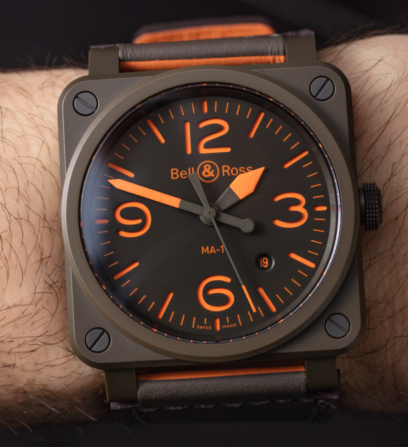 Hands-On: Bell & Ross BR 03-92 MA-1 Watch Hands-On 