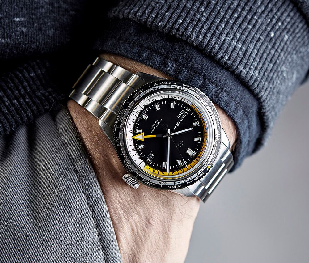 The New Christopher Ward C65 GMT Worldtimer Is A Vintage-Inspired Traveler's Dive Watch Watch Releases 