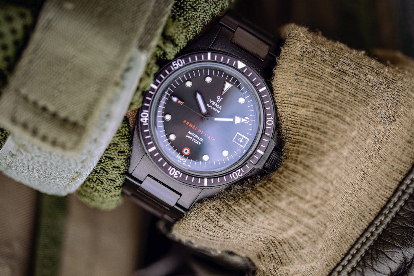 Yema Revives A Legendary Military Partnership With Two New Limited Edition Superman French Air Force Watches Watch Releases 