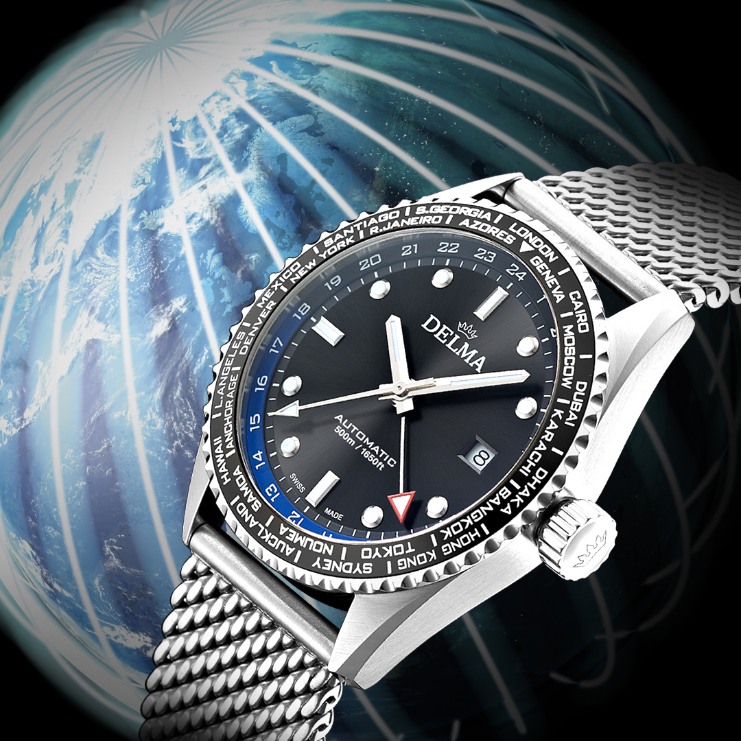 Delma Launches New Cayman Worldtimer Watch Watch Releases 