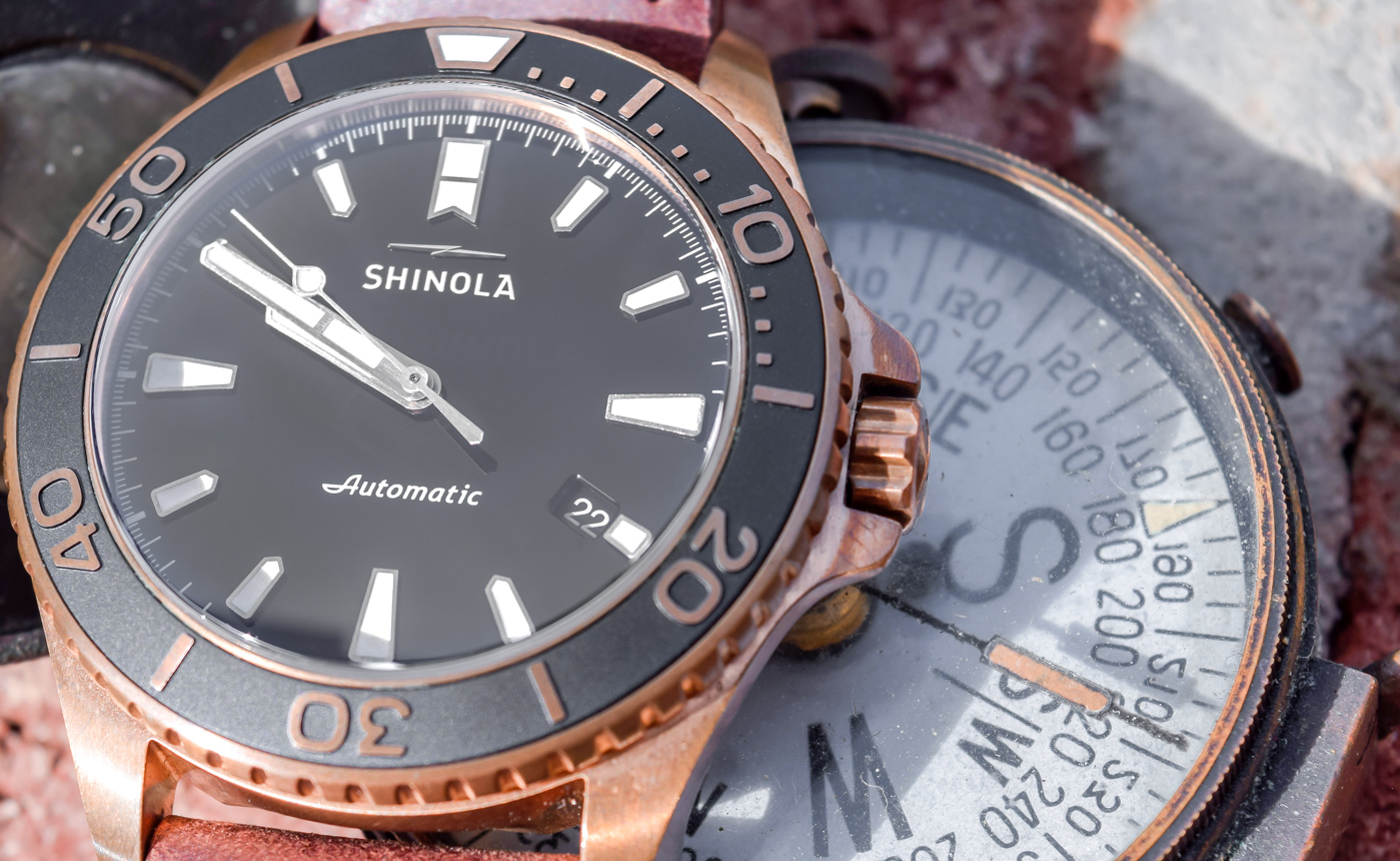 Shinola Bronze Monster Automatic 43mm Watch Review Wrist Time Reviews 