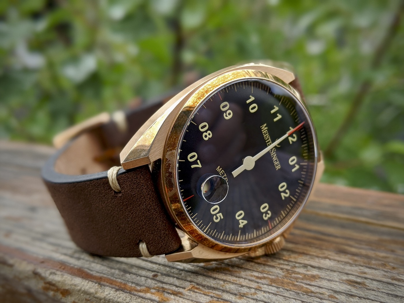 MeisterSinger Metris Bronze Watch Review Wrist Time Reviews 