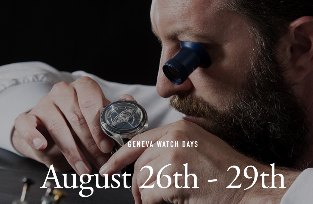 Geneva Watch Days Confirms August 26 - 29, 2020 Dates For In-Person Event In Switzerland Featured Articles 