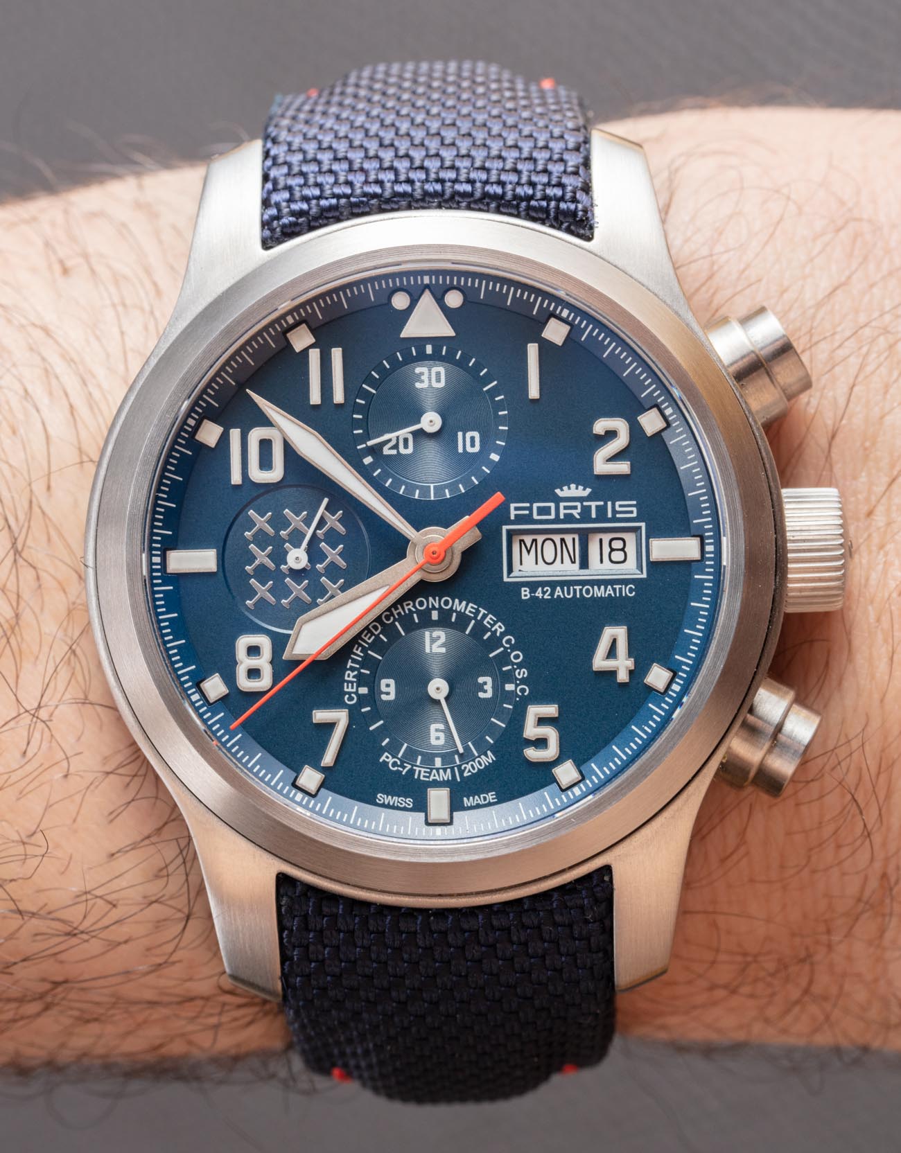 Hands-On: Fortis Aeromaster PC-7 Team Limited-Edition Day-Date & Chronograph Watches Hands-On 